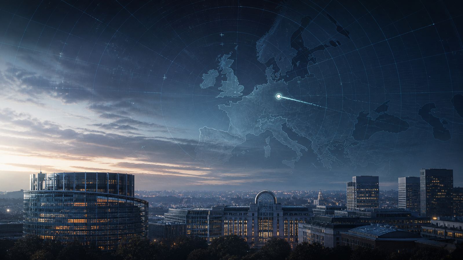 A radar lattice over Brussels tracking one ambiguous aerial return